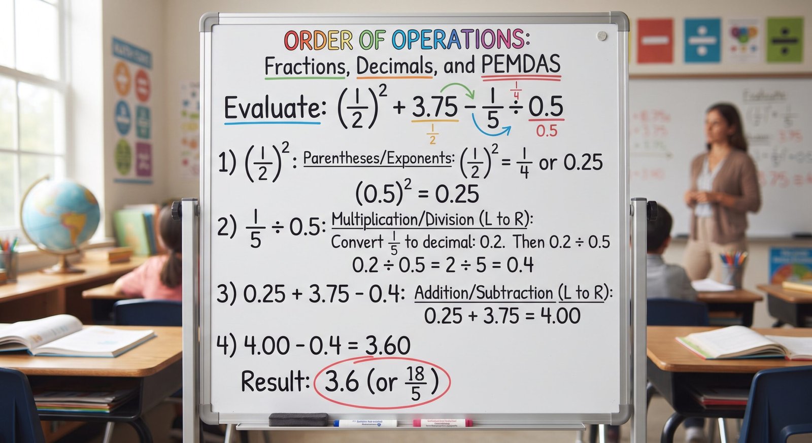 Year 9 Mathematics: Apply fractions, decimals, and order of operations – Worksheets