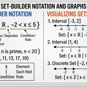 Describe set-builder notation and graphs