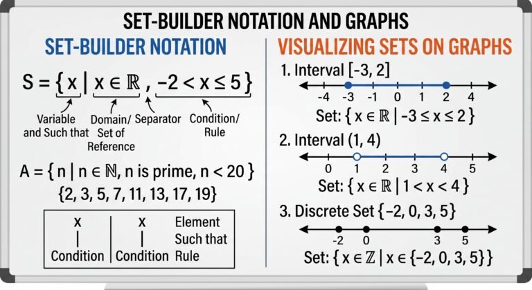 Describe set-builder notation and graphs